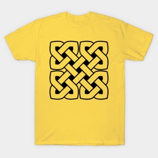 Celtic Interwoven Endless Knot Geometric Pattern 3 T-Shirt